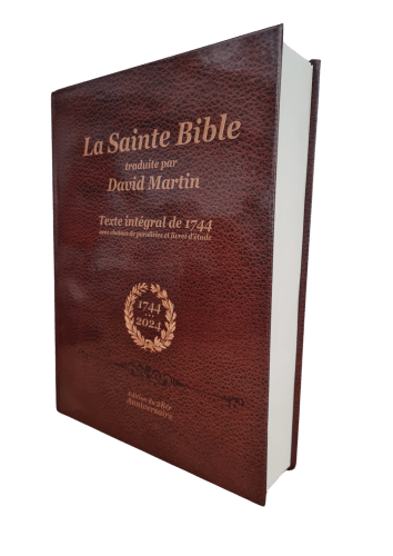 BIBLE MARTIN 1744 RIGIDE AVEC CHAINES DE PARALLELES 280E ANNIVERSAIRE