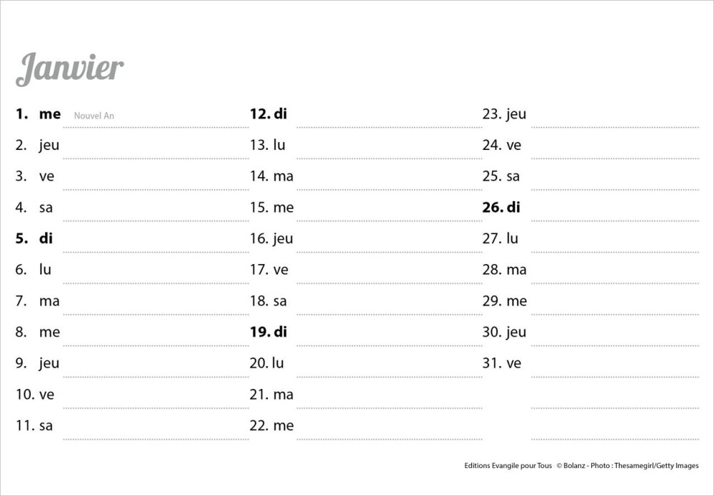 CALENDRIER EPT DE TOUT COEUR AVEC TOI