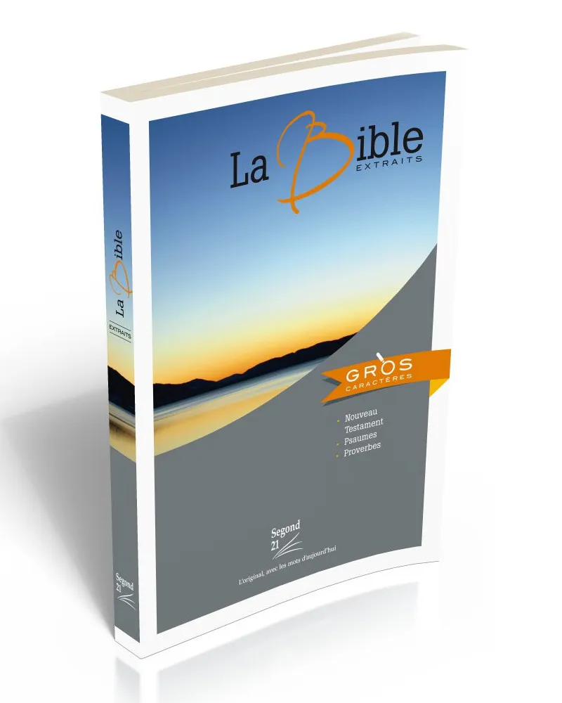 NOUVEAU TESTAMENT PSAUMES PROVERBES SEGOND 21 ILLUSTRE GROS CARACTERES