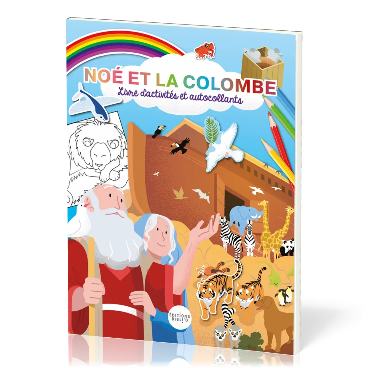 NOE ET LA COLOMBE - LIVRE D'ACTIVITES ET AUTOCOLLANTS