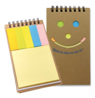 CARNET DE NOTE + POST IT REJOUIS-TOI