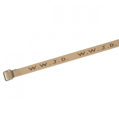 BRACELET TISSE W.W.J.D. BEIGE