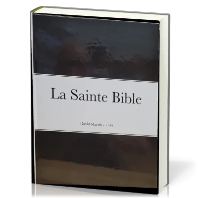 BIBLE MARTIN 1744 RIGIDE  FT 21.5 X 28 CM SANS PARALLELES