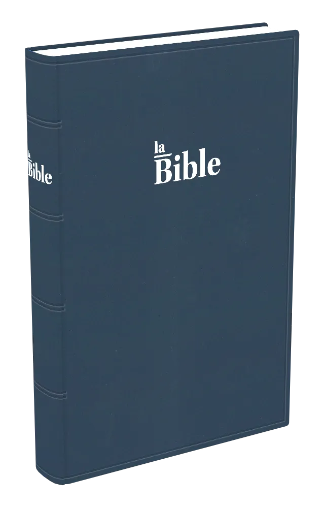 BIBLE DARBY GRAND SOUPLE BLEU MARINE