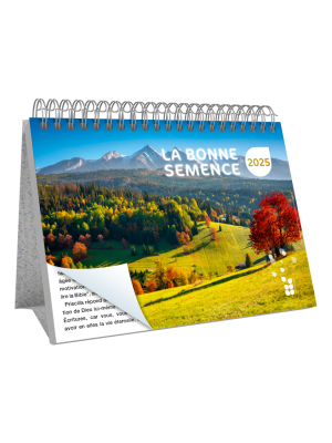 CALENDRIER BONNE SEMENCE FRANCAIS GRAND FORMAT GROS CARACTERES