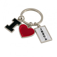 PORTE-CLES EN METAL "I LOVE JESUS"