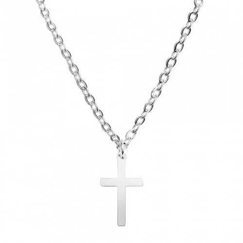 COLLIER CROIX ACIER INOXYDABLE ACIER