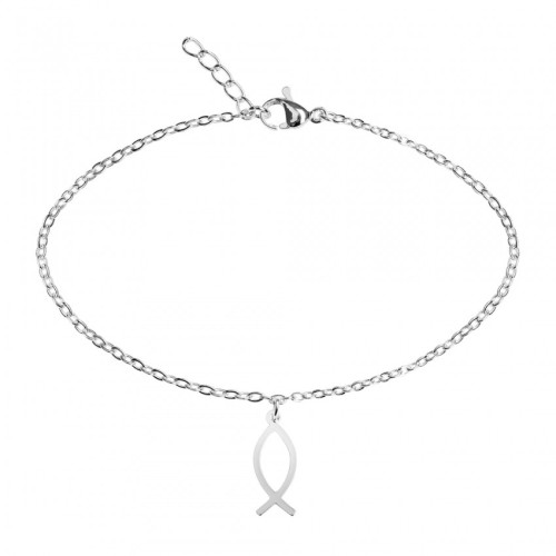 BRACELET ICHTHUS ACIER INOXYDABLE ACIER