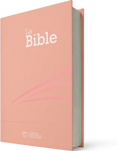 BIBLE SEGOND 21 COMPACTE RIGIDE SKIVERTEX ROSE GUIMAUVE - NOUVEAU PAPIER