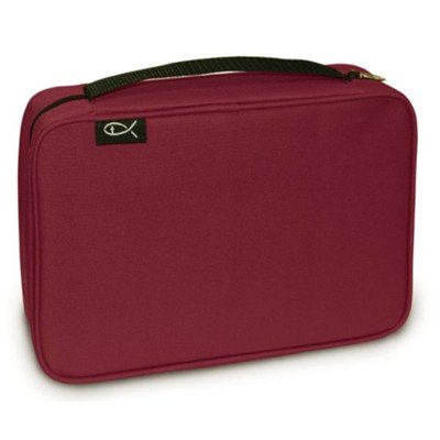 POCHETTE BIBLE MEDIUM BORDEAUX 23X15.5X5CM