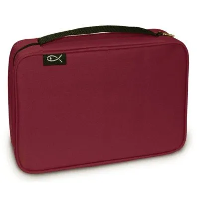 POCHETTE BIBLE MEDIUM BORDEAUX 23X15.5X5CM