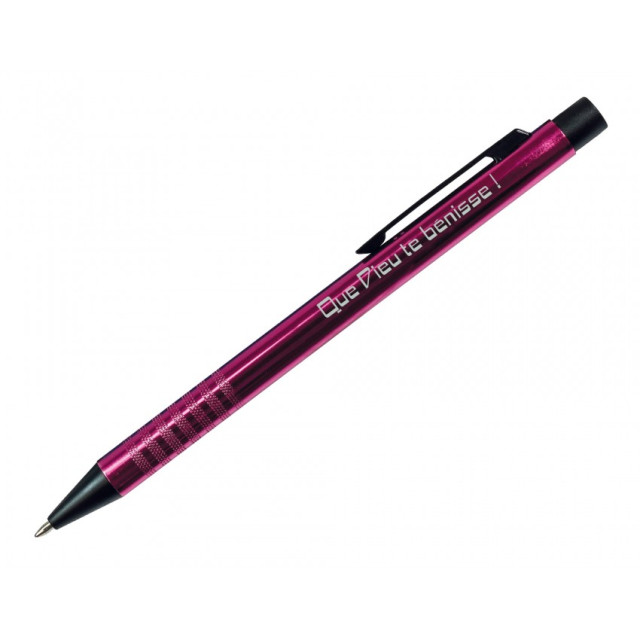 STYLO A BILLE METALLISE "BENEDICTION" ROSE