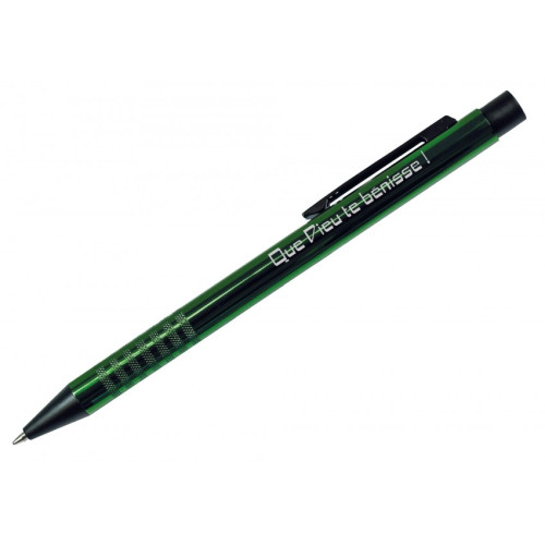 STYLO A BILLE METALLISE "BENEDICTION" VERT