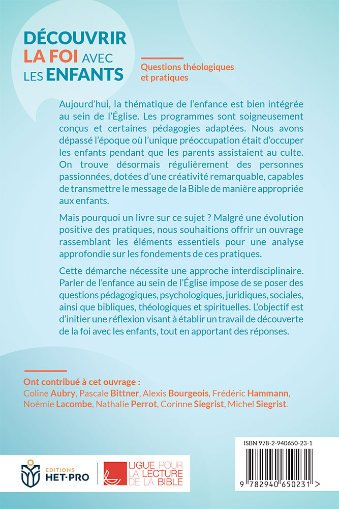 DECOUVRIR LA FOI AVEC LES ENFANTS - QUESTIONS THEOLOGIQUES ET PRATIQUES