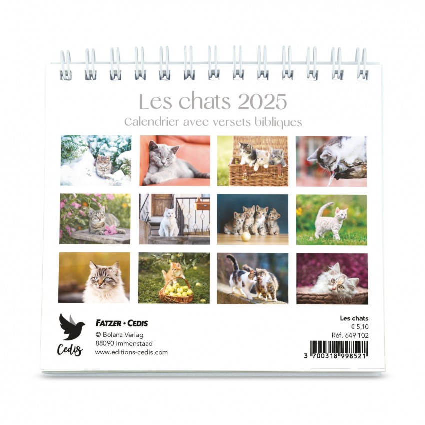 CALENDRIER GBK LES CHATS - A POSER