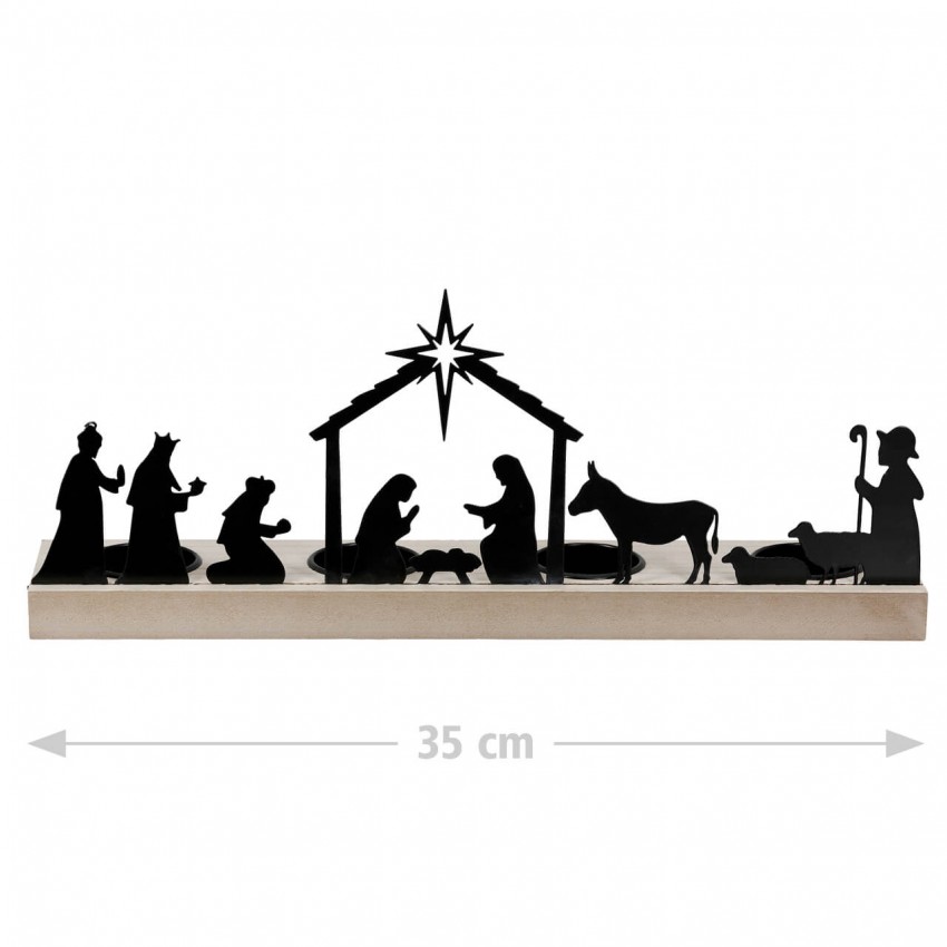 BOUGEOIR SILHOUETTE "CRECHE"