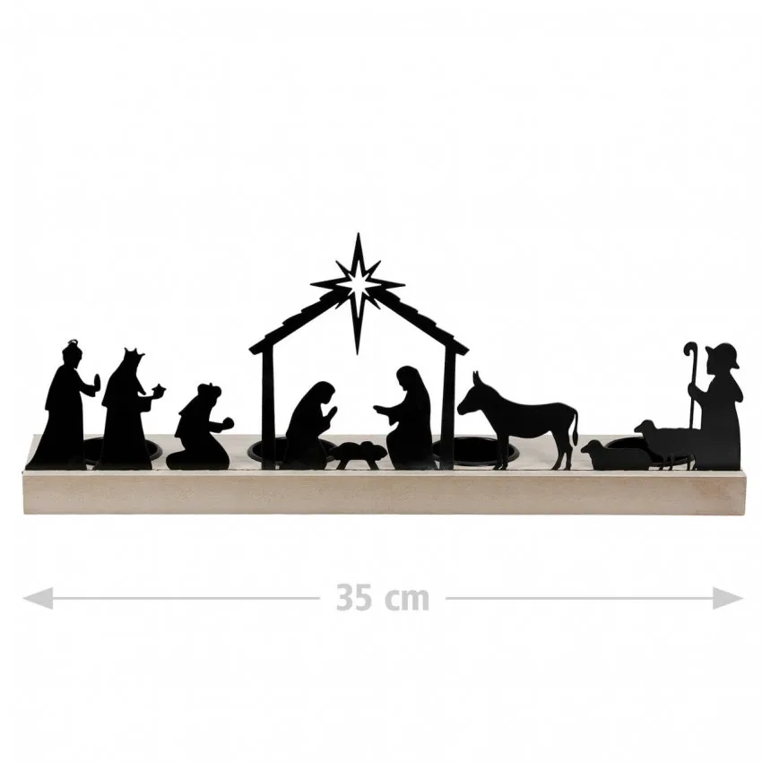 BOUGEOIR SILHOUETTE "CRECHE"