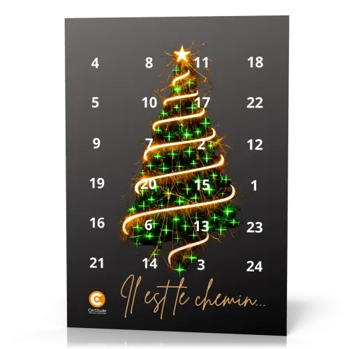 CALENDRIER DE L'AVENT CERTITUDE - IL EST LE CHEMIN... - AVEC CHOCOLATS