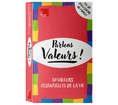 PARLONS VALEURS - 50 VALEURS ESSENTIELLES DE LA VIE - JEU DE DISCUSSION EN FAMILLE