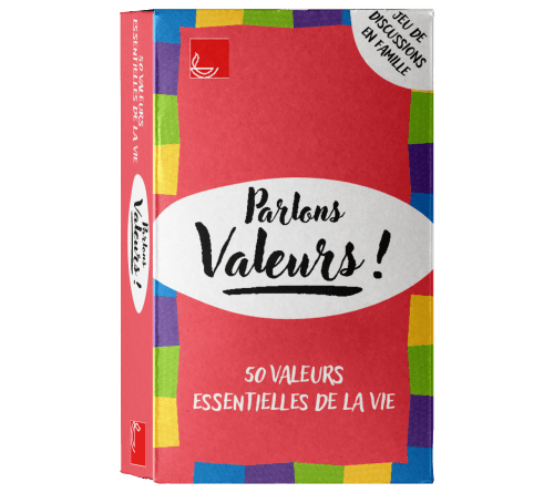 PARLONS VALEURS - 50 VALEURS ESSENTIELLES DE LA VIE - JEU DE DISCUSSION EN FAMILLE