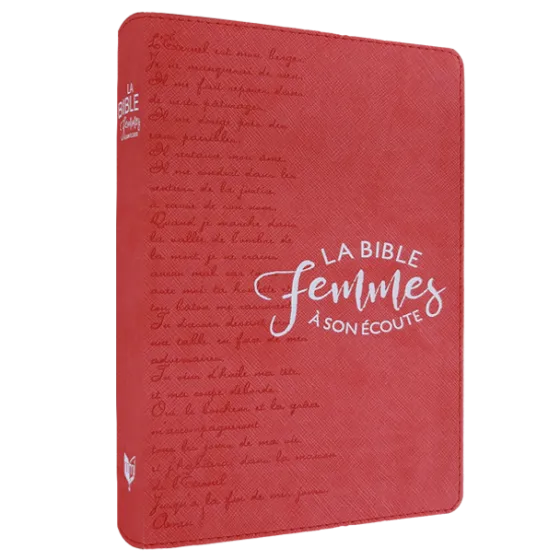 BIBLE SEGOND 1910 FEMMES A SON ECOUTE SOUPLE CORAIL - NOUVELLE EDITION