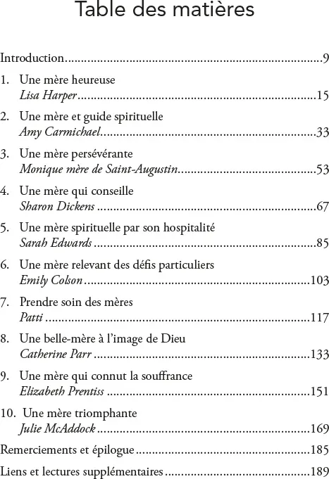 10 FEMMES, MERES SPIRITUELLES