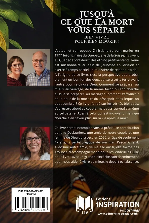 JUSQU'A CE QUE LA MORT VOUS SEPARE - BIEN VIVRE POUR BIEN MOURIR !