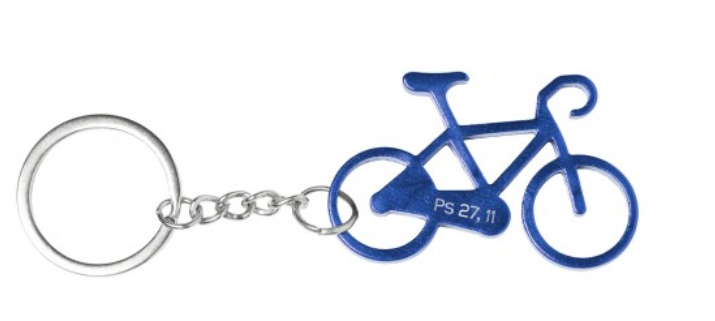PORTE-CLES VELO BLEU