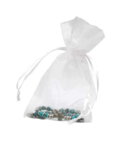 BRACELET DE PERLES CROIX TURQUOISE