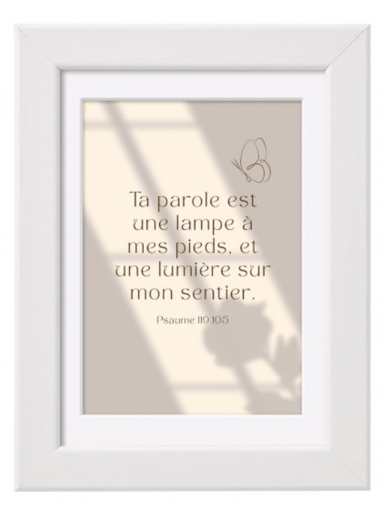 MINI CADRE DECO - TA PAROLE EST UNE LAMPE A MES PIEDS