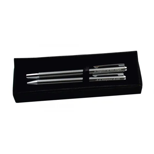 SET D'ECRITURE EN ALUMINIUM RECYCLE