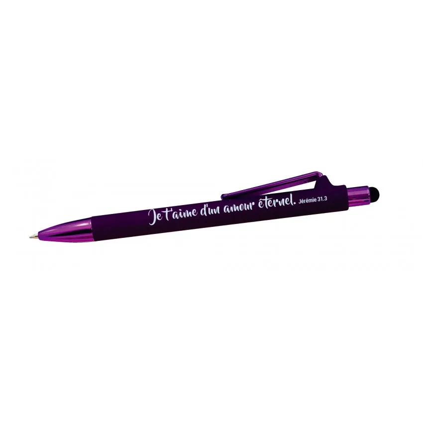 STYLO BILLE AVEC STYLE TACTILE LILAS