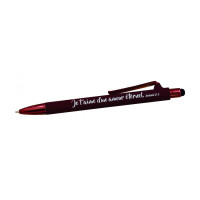 STYLO BILLE AVEC STYLE TACTILE MARRON