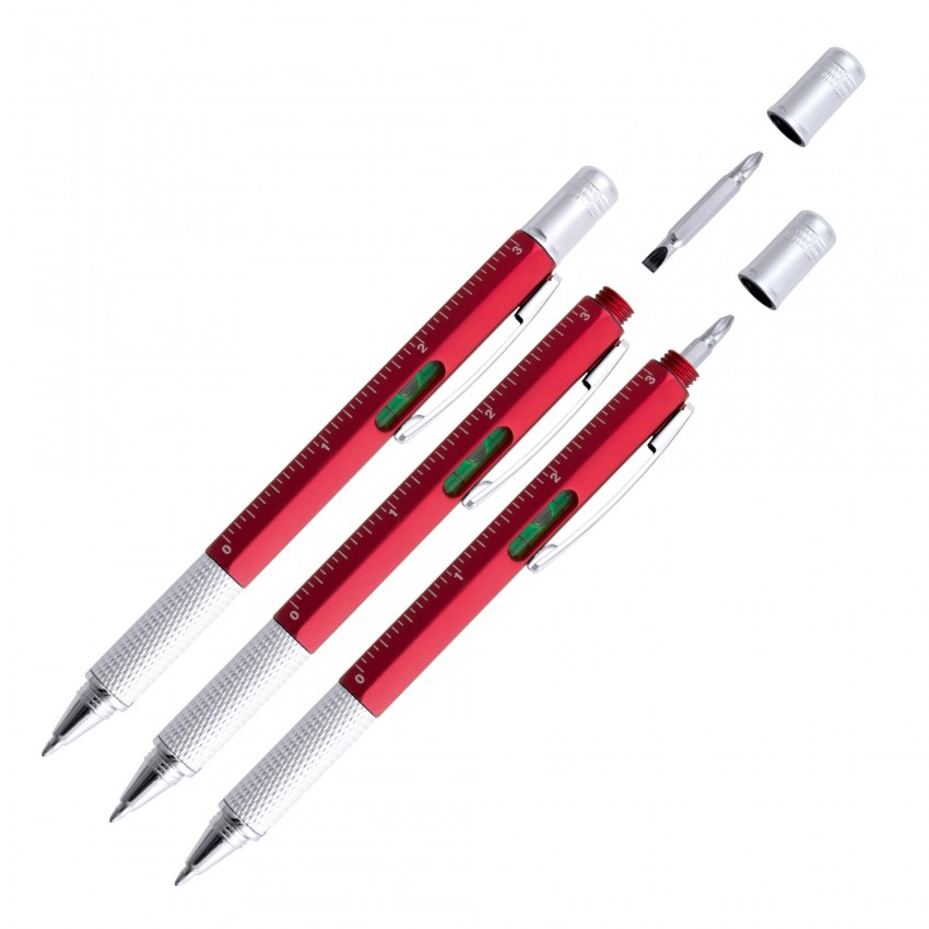 STYLO MULTI OUTIL ROUGE