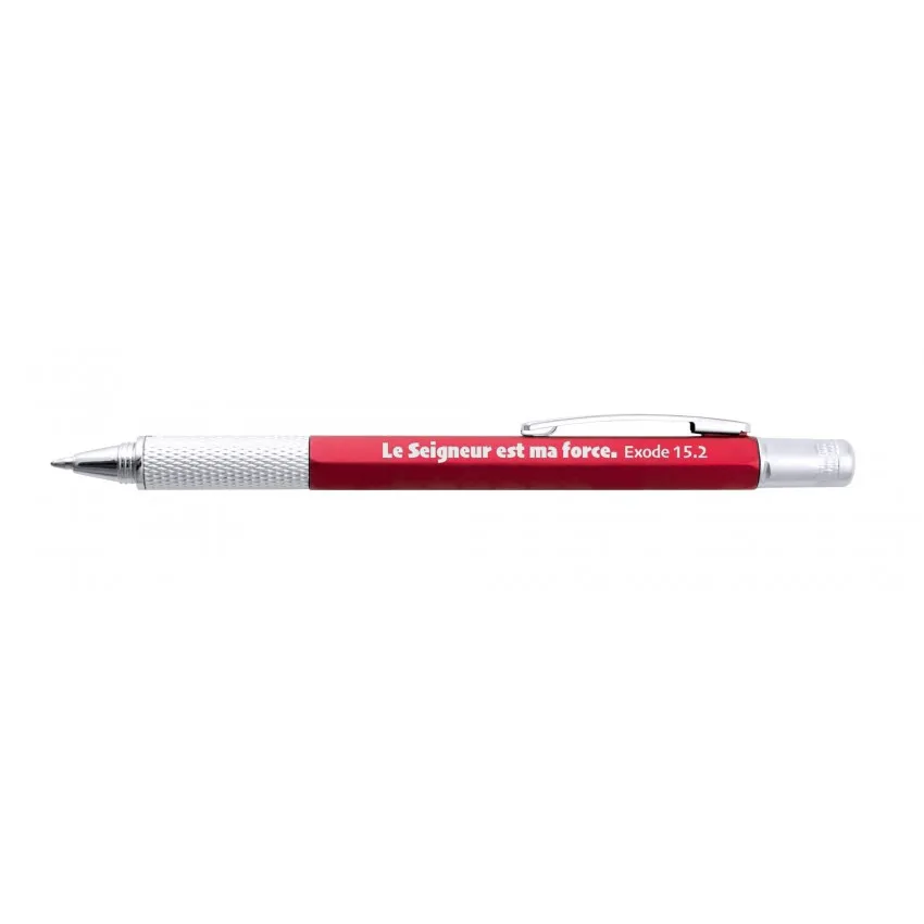STYLO MULTI OUTIL ROUGE