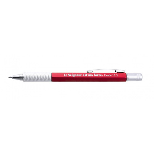 STYLO MULTI OUTIL ROUGE