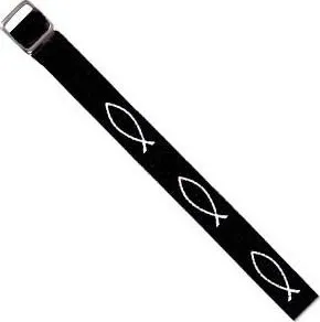 BRACELET TISSE ICHTUS NOIR