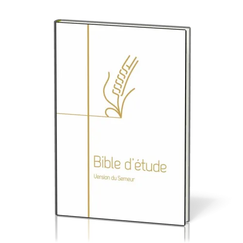 BIBLE SEMEUR 2015 ETUDE SOUPLE BLANCHE TRANCHE DOREE