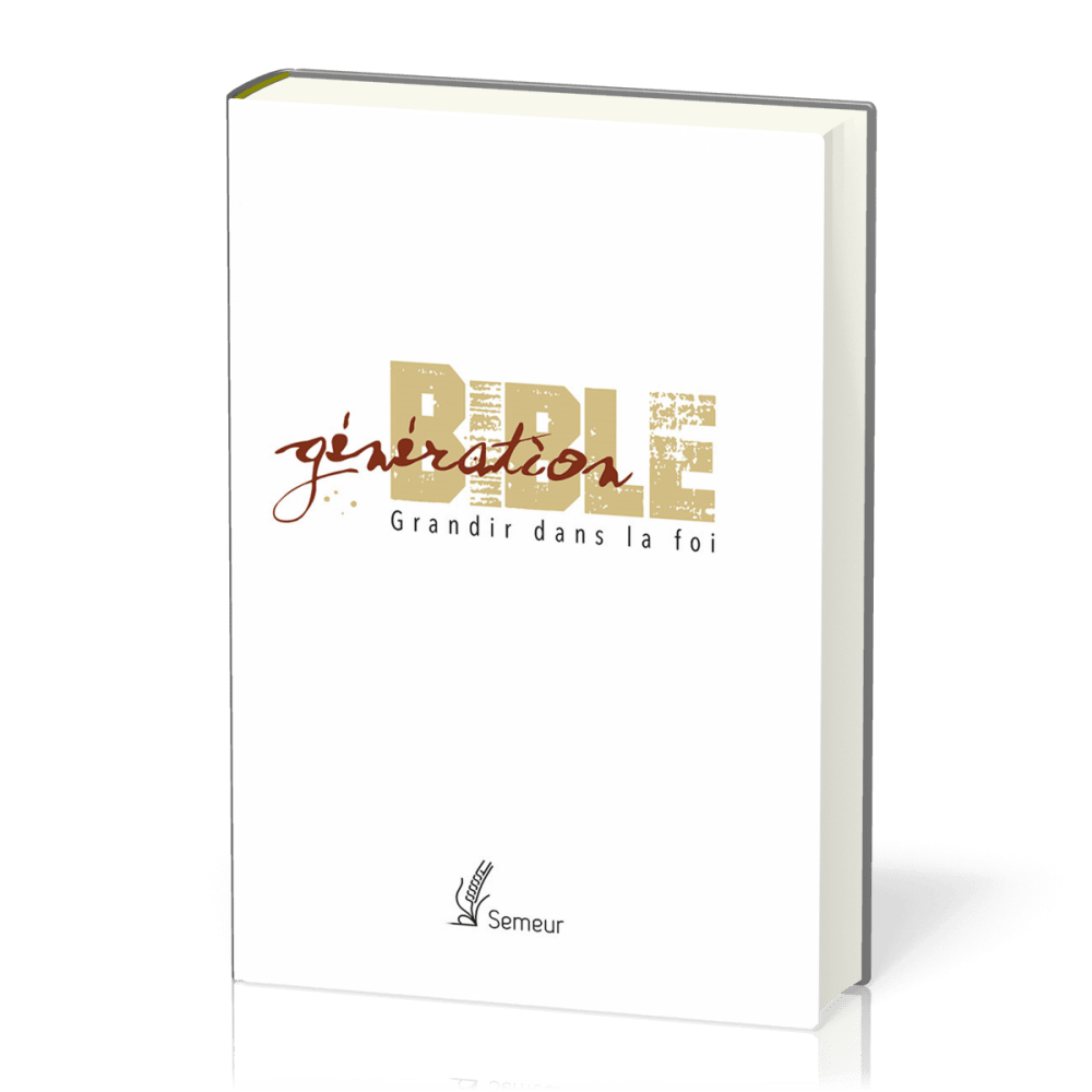 GENERATION BIBLE RIGIDE BLANCHE TR OR