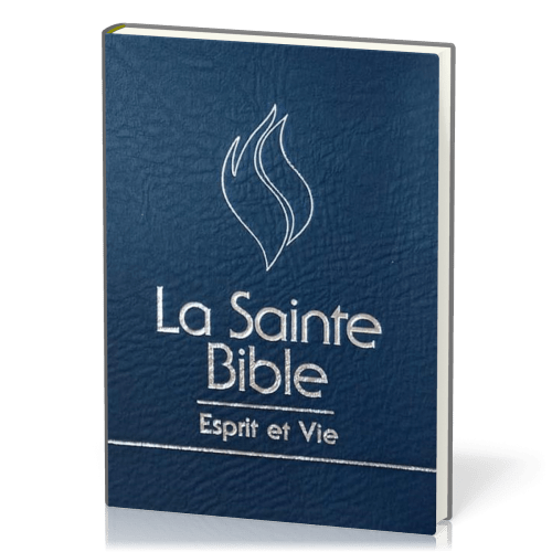 BIBLE SEGOND 1910 ESPRIT ET VIE SOUPLE SIMILICUIR BLEU