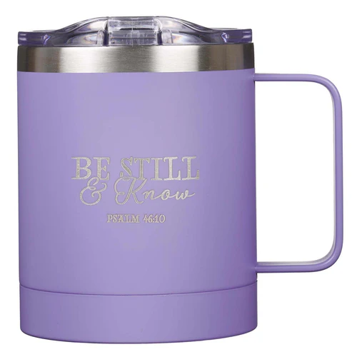 MUG EN ACIER INOXYDABLE - BE STILL AND KNOW