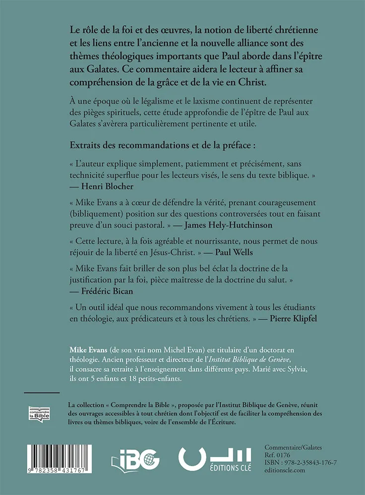 GALATES - COMMENTAIRE BIBLIQUE