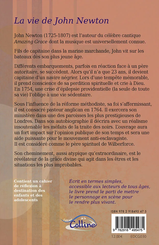 GRACE INFINIE - LA VIE DE JOHN NEWTON