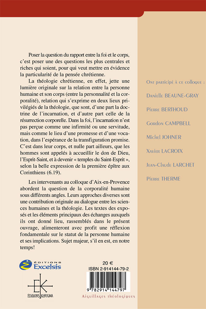 CORPS ET LE CHRISTIANISME (LE)