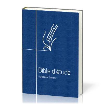 BIBLE SEMEUR 2015 ETUDE SOUPLE BLEUE TRANCHE BLANCHE