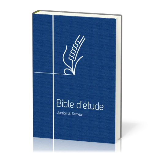 BIBLE SEMEUR 2015 ETUDE SOUPLE BLEUE TRANCHE BLANCHE