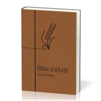 BIBLE SEMEUR 2015 ETUDE SOUPLE MARRON TRANCHE BLANCHE
