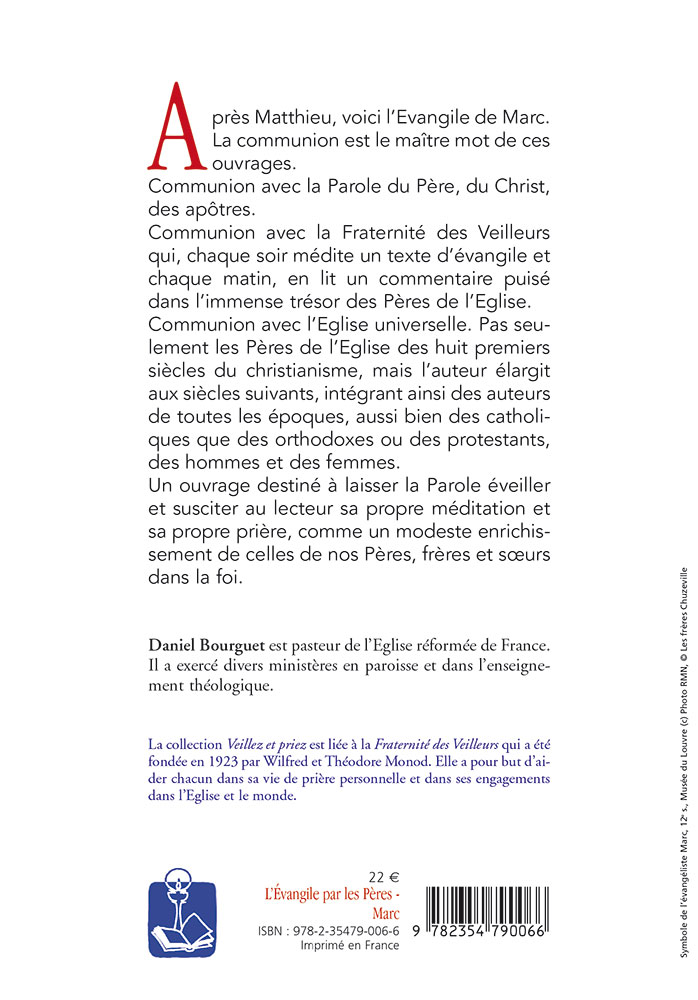 EVANGILE MEDITE PAR LES PERES - MARC