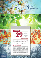 CALENDRIER CAEF VIVRE AUJOURD'HUI - BLOC GRANDE PLAQUE - MURAL