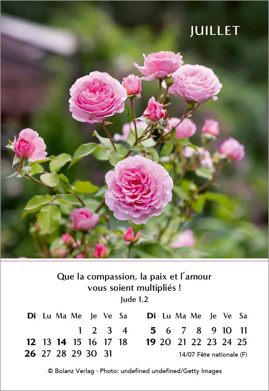 CALENDRIER CED MINI LOUANGES